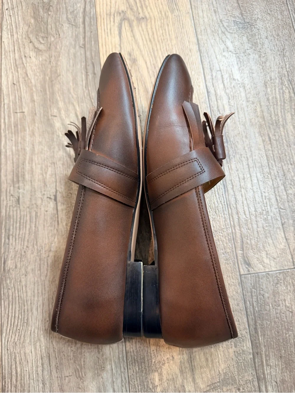 Men's Brown Tassel Kiltie Loafers — Sleek Slip-On Dress Shoes